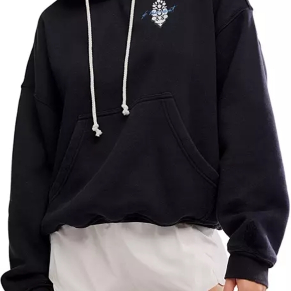 NWT FP Movement Final Call Logo Hoodie- BLACK/WHITE COMBO - Picture 3 of 5